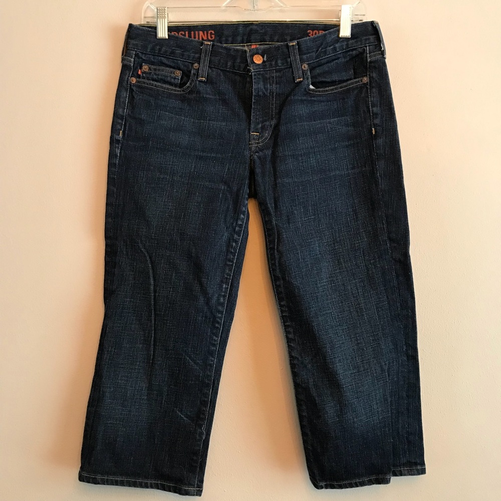 J. Crew Size 30 Hipslung cropped jeans
